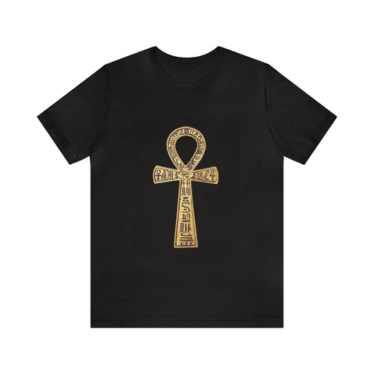 Egyptian Key of Life ANKH T-Shirt Black 100 % Cotton