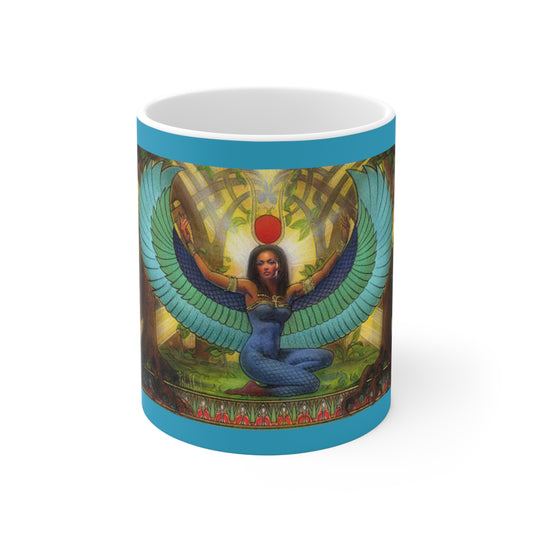 Egyptian Goddess Isis Ceramic Mug 11oz